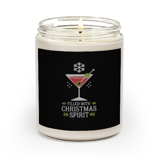 Filled With Christmas Spirit Festive Cocktail Scented Candles