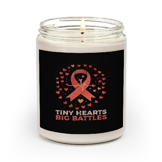 CHD Awareness Tiny Hearts, Big Battles Scented Candles