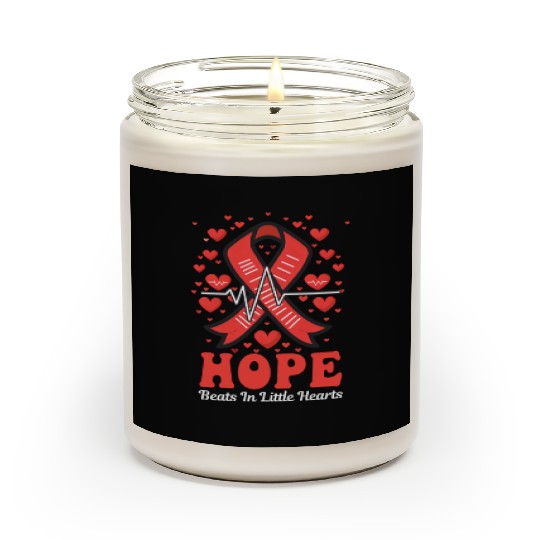 CHD Awareness Hope Beats In Little Hearts Scented Candles