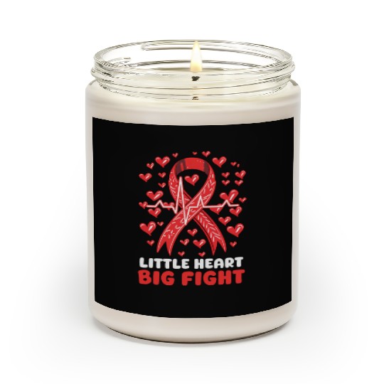 CHD Awareness Little Heart, Big Fight Scented Candles