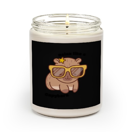 Chill Capybara Vibes Scented Candles