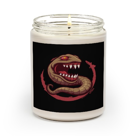 The Communist Worm: Comrade of Horror Scented Candles
