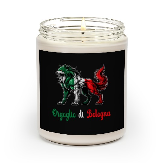 The pride of Bologna Italy flag Scented Candles