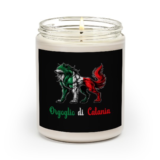 The pride of Catania Italy flag Scented Candles