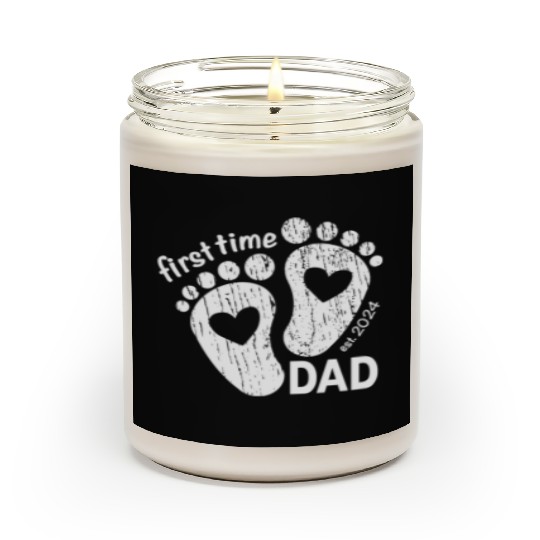 First time dad - newborn father design 2024 Scented Candles