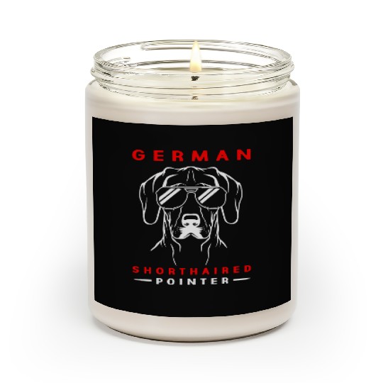 Dog With Sunglasses German Shorthaired Pointer Dog Scented Candles