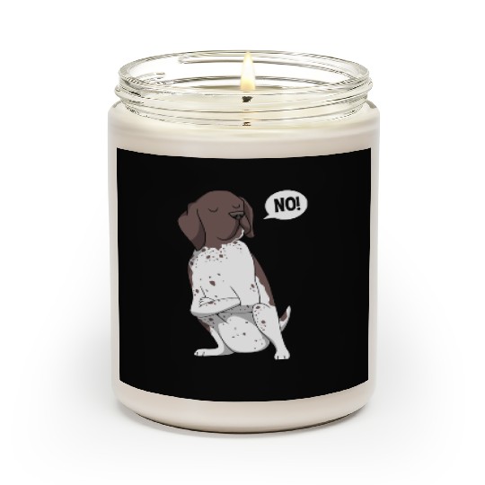 GSP Lovers Funny German Shorthaired Pointer Dog Scented Candles