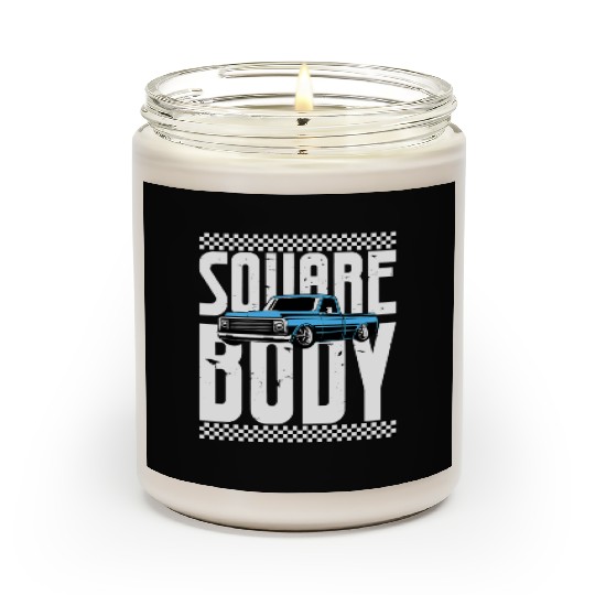 Vintage American Square Body Truck 4x4 Mud Trucks Scented Candles