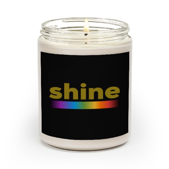 Shine. Light spectrum line. Scented Candles