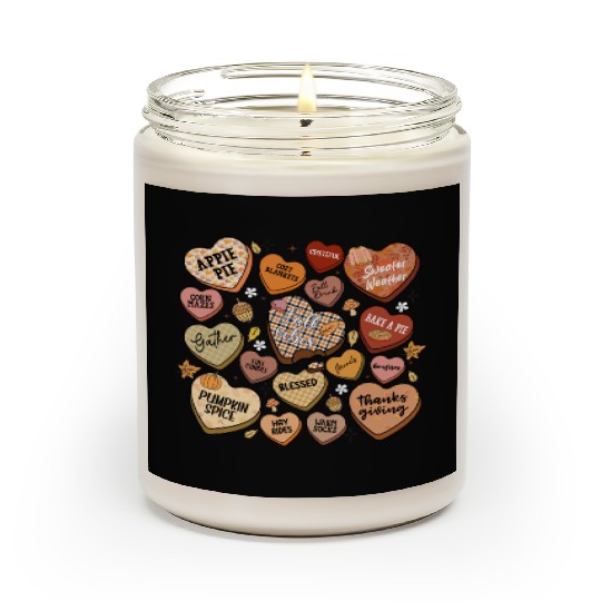 fall candy hearts Scented Candles