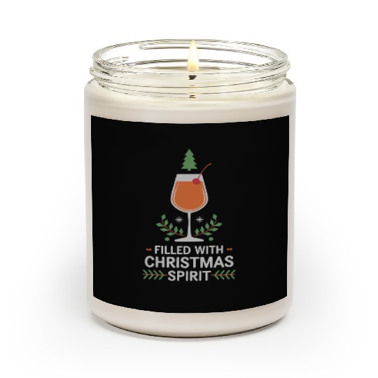 Filled With Christmas Spirit Cheerful Holiday Scented Candles