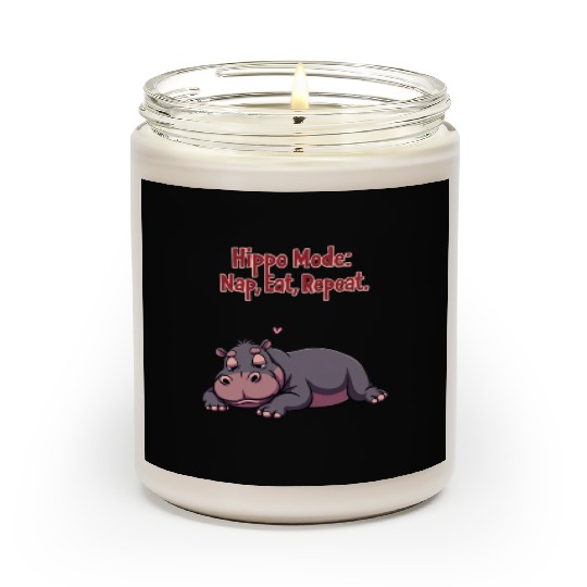 Hippo Lifestyle : Nap, Eat, Repeat. Scented Candles