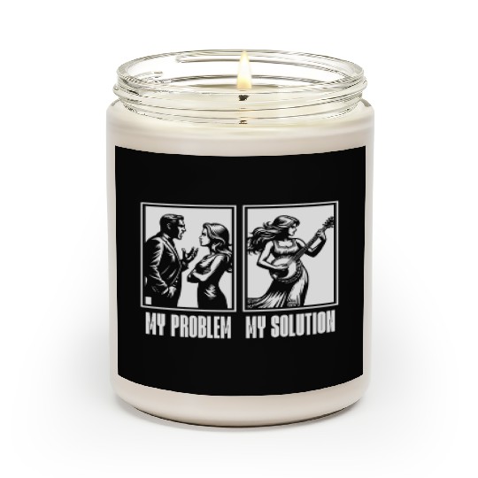 Bluegrass Music My Problem My Pictogram Mom Dad Scented Candles