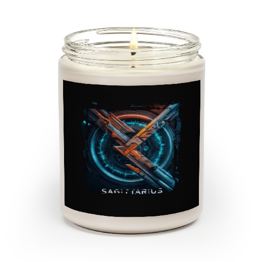 Zodiac sign Sagittarius in cyberpunk era Future Scented Candles