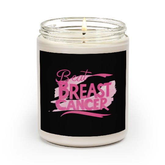 Beat Breast Cancer, Together We Fight Breast Cance Scented Candles