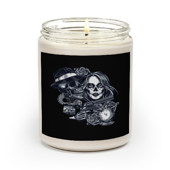 Chicano Street Art Graphic Scented Candles