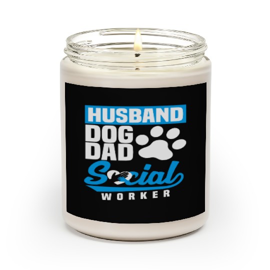 Husband Dog Dad Social Worker Scented Candles