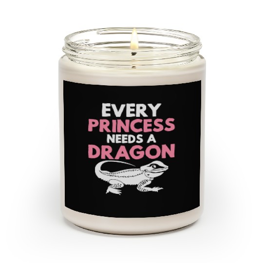 Bearded Dragon Lizard Lover Girl Princess Needs A Scented Candles