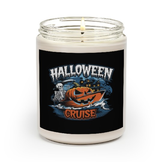 Halloween Cruise skull pumpkin Scented Candles