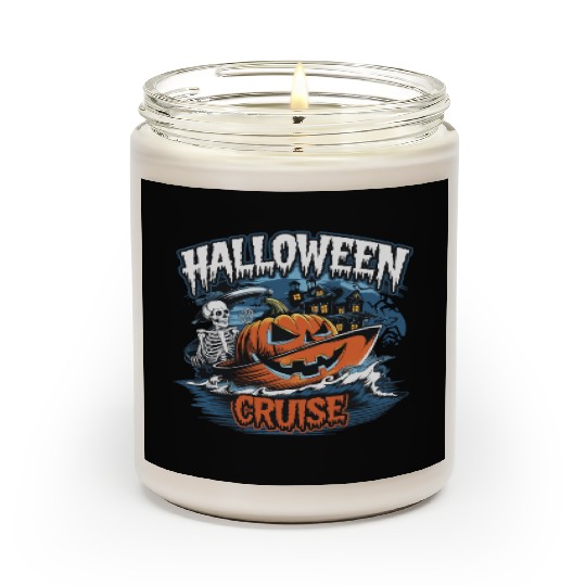 Halloween Cruise skull pumpkin Scented Candles
