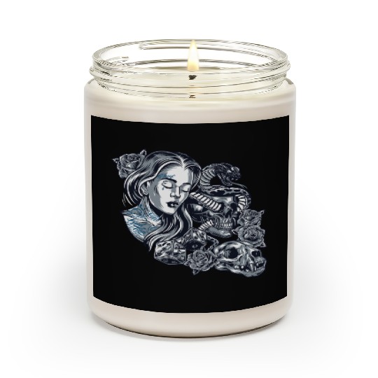 Blessed Chicano Vintage Street Art Graphic Scented Candles