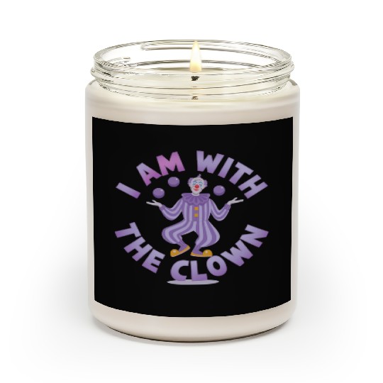 I Am With the Clown - Creepy & Funny Halloween Scented Candles