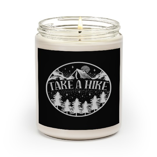 Take A Hike Mountain Hiking Camping Outdoors Scented Candles