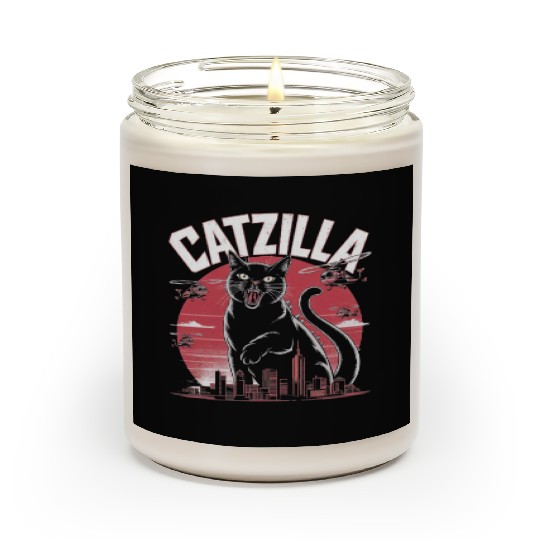 Catzilla Attacks City Design Scented Candles