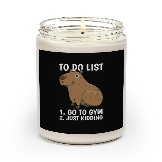 Capybara Procrastination Scented Candles