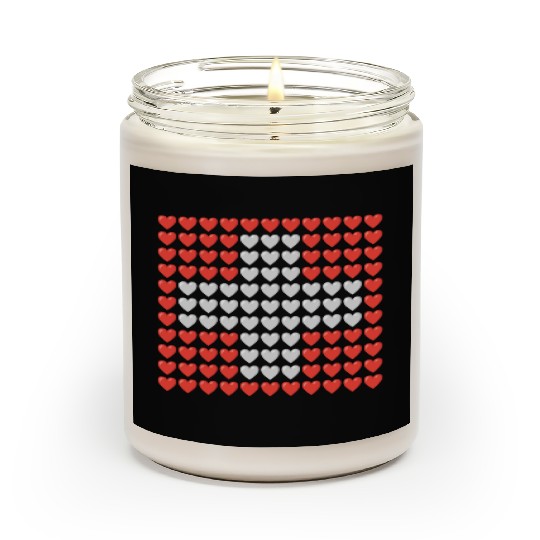 Switzerland HEARTS Flag Scented Candles