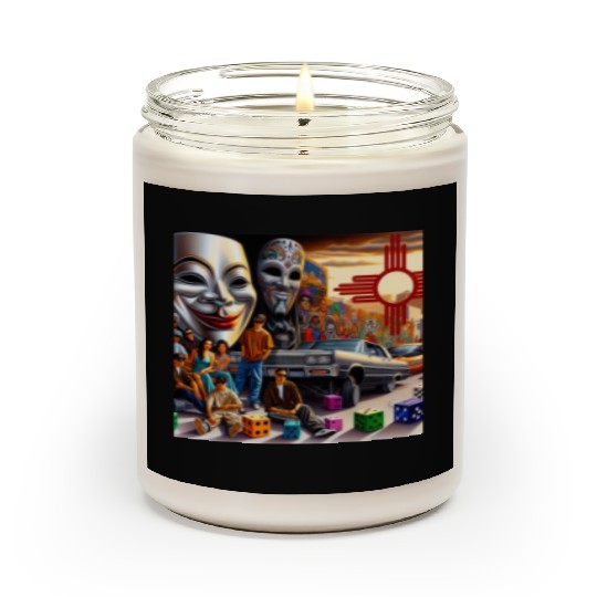 New Mexico Zia Symbol Scented Candles