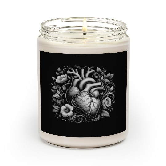 Botanical Heart Artistic Anatomy 1 Scented Candles