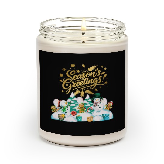 Seasons greetings with friends Scented Candles