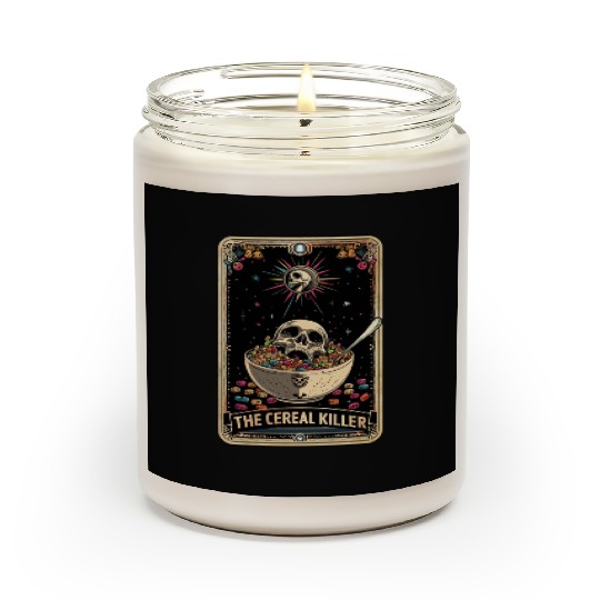 Cereal Killer Tarot Card Horror Movies True Crime Scented Candles