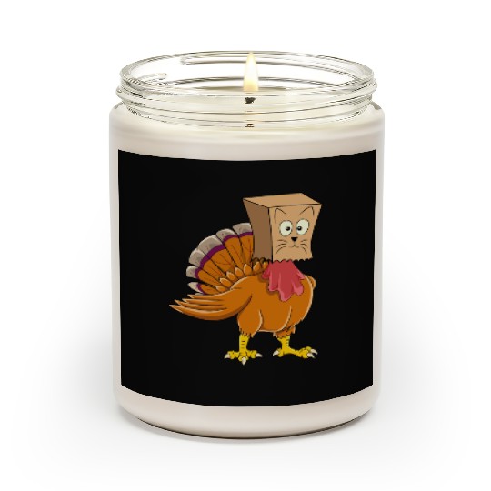 Thanksgiving Funny Fake Cat Thanksgiving Turkey Scented Candles