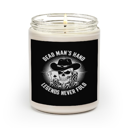 Texas Hold'em Dead Man's Hand Poker Apparel Scented Candles