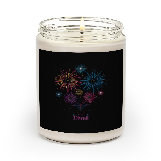 Joyous Fireworks for Diwali Festival Scented Candles