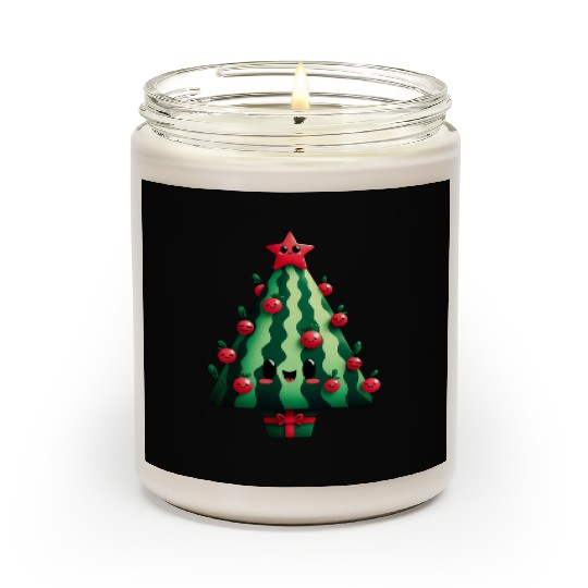 Christmas tree watermelon design Scented Candles
