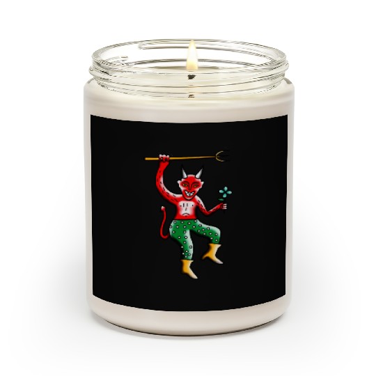 Happy Devil with a Flower Scented Candles