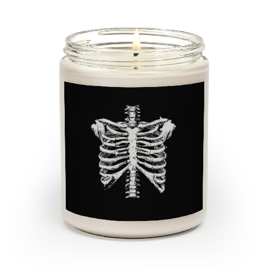 skeleton rib cage spooky halloween Scented Candles