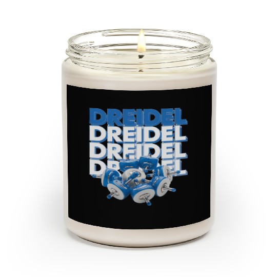 Spinning Dreidels Hanukkah Fun Scented Candles