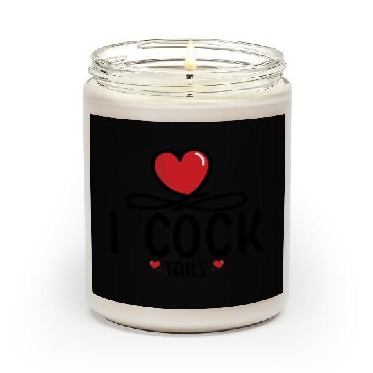 Funny I Love Cocktails 5 Scented Candles
