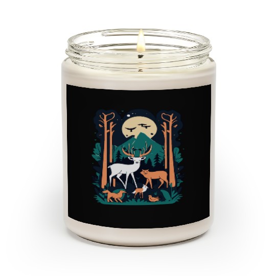 Enchanted Forest Wildlife Scene – Nature Adventure Scented Candles