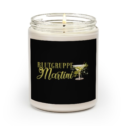 Blutgruppe Martini Cocktail Bartender Scented Candles