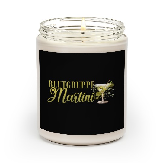 Blutgruppe Martini Cocktail Bartender Scented Candles