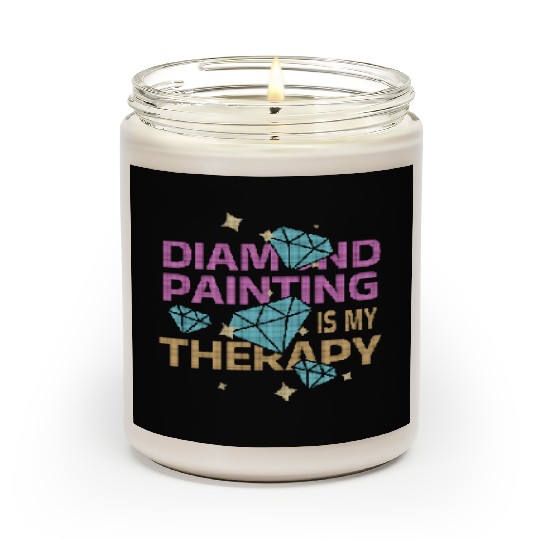 Diamond Painting Is My Therapy Scented Candles
