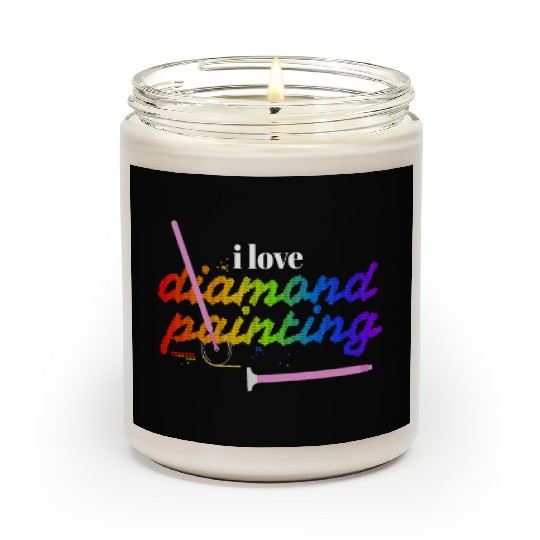 I Love Diamond Painting Scented Candles
