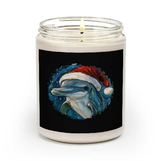 Dolphins Christmas Scented Candles