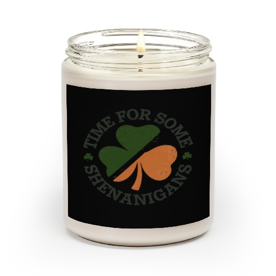 St. Patrick's Time For Some Shenanigans Clover Scented Candles