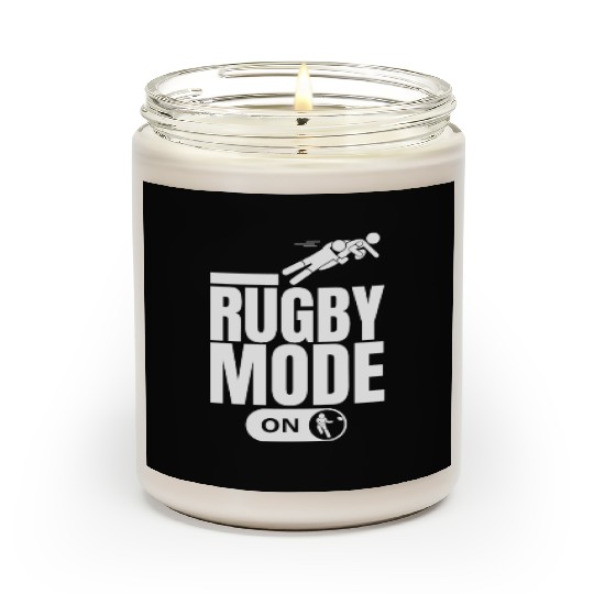 Rugby Mode On Funny Rugby Player Scented Candles